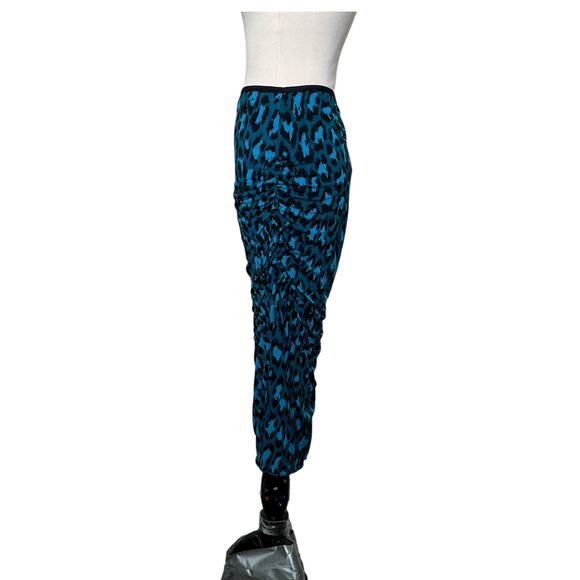 Diane Von Furstenberg evergreen leopard print midi skirt size M - Picture 10 of 12